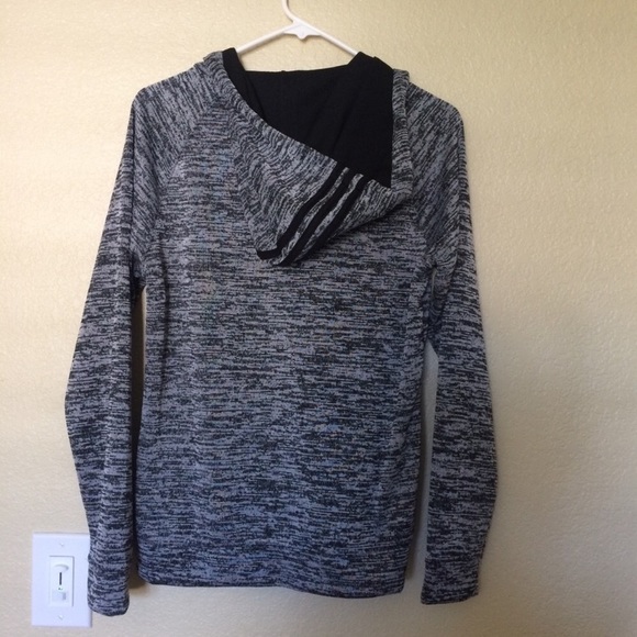 Adidas marled grey zip up jacket - Picture 2 of 3